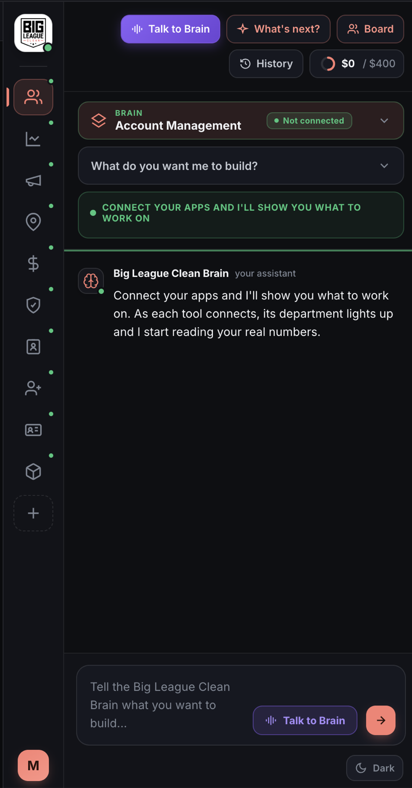 The Metis interface, your company brain